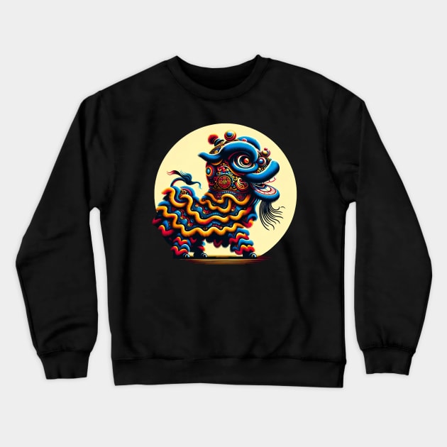 Lion Dance, Crewneck Sweatshirt by WorldByFlower